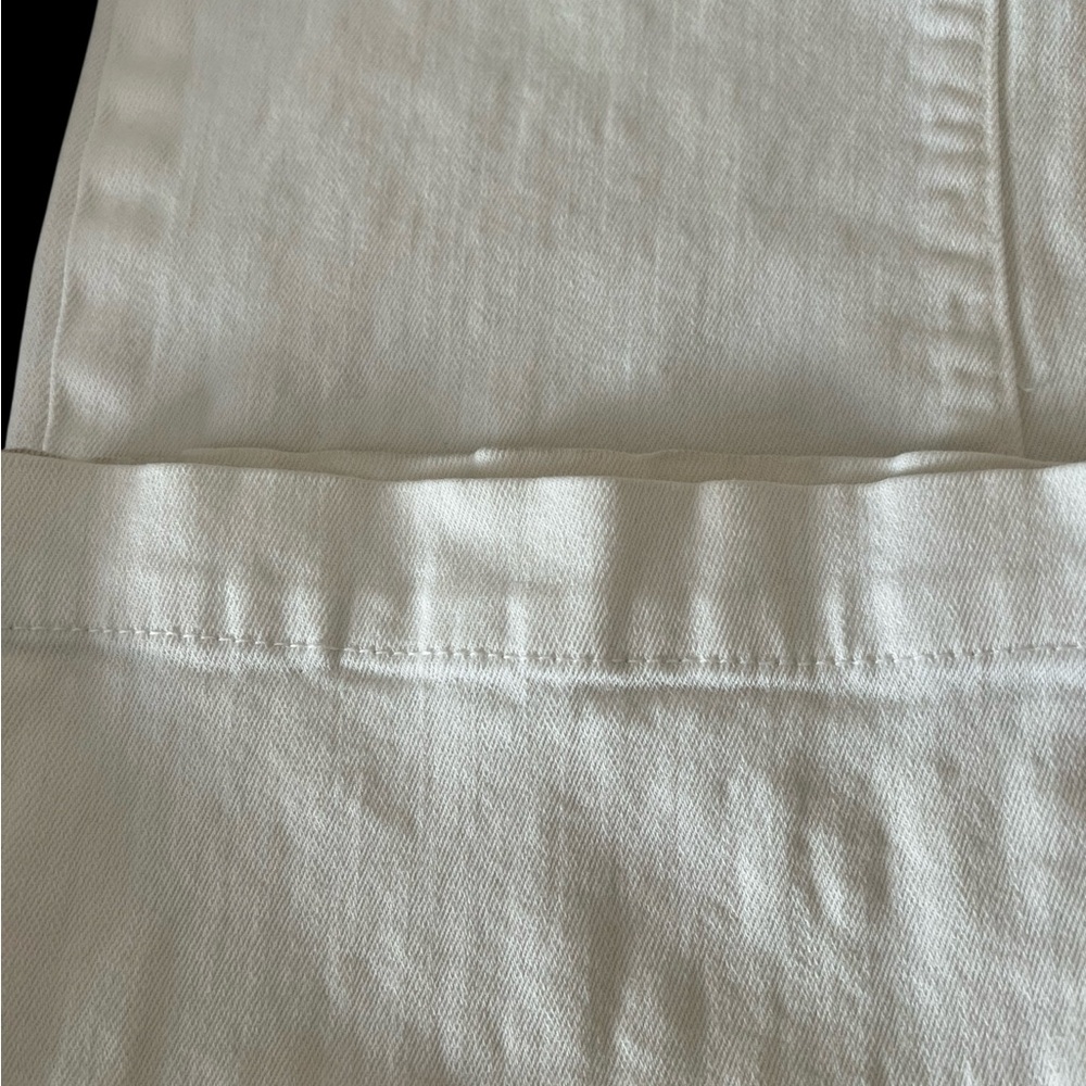 Gap Long & Lean Optic White Flared Denim Mid Rise (8.5”) Jeans Size 6/28. - Picture 14 of 14